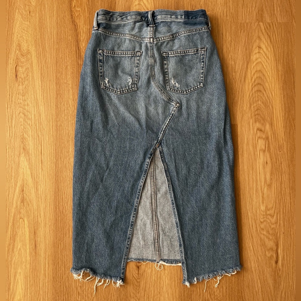Polo by Ralph Lauren Blue Denim Midi Skirt
